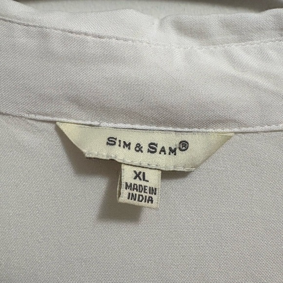 White Tie-Front Blouse - Picture 3 of 3